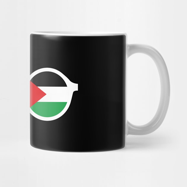 Palestine Flag Goggles - Funny Middle East Poster by mangobanana